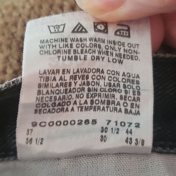 Slightly Distressed Vintage Mens Black Lee Jeans Sz 36" x 30" - Picture 8 of 8